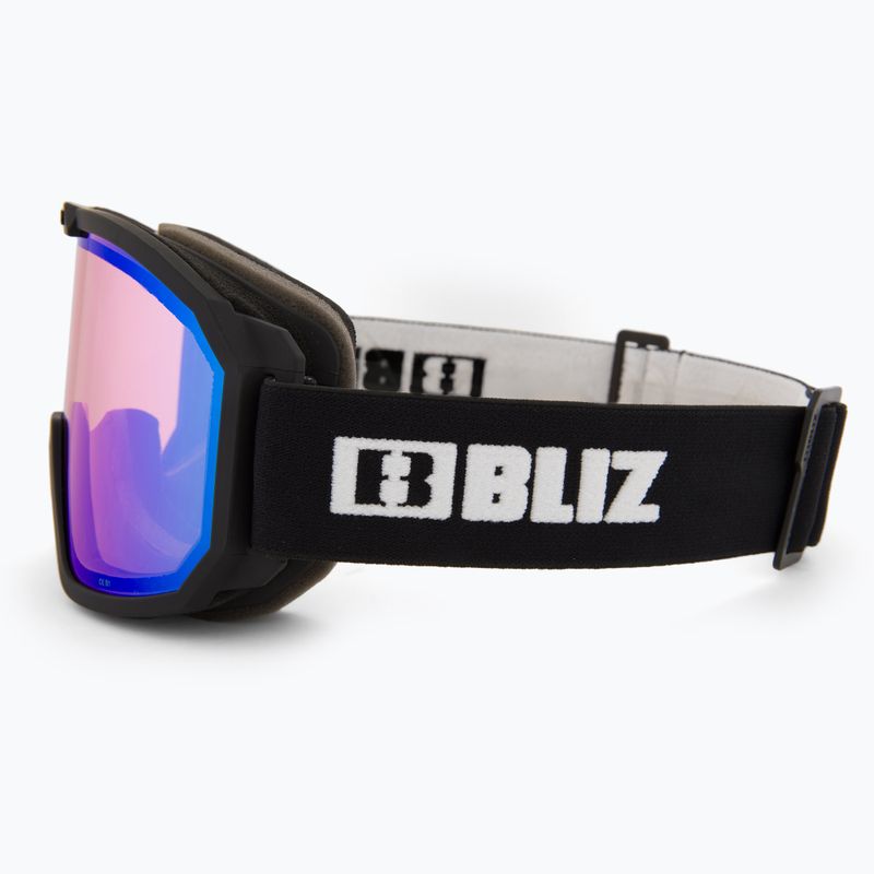 Bliz Rave matt black/light orange blue multi ski goggles 4