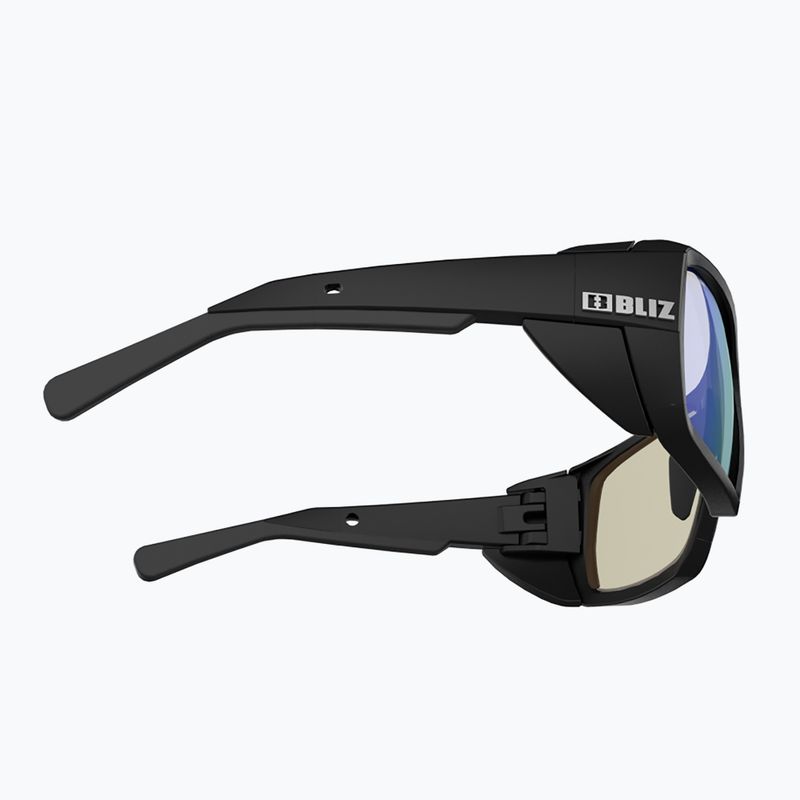 Bliz Peak Nano Optics Photochromic S2-S4 matt black/brown blue multi cycling glasses 5