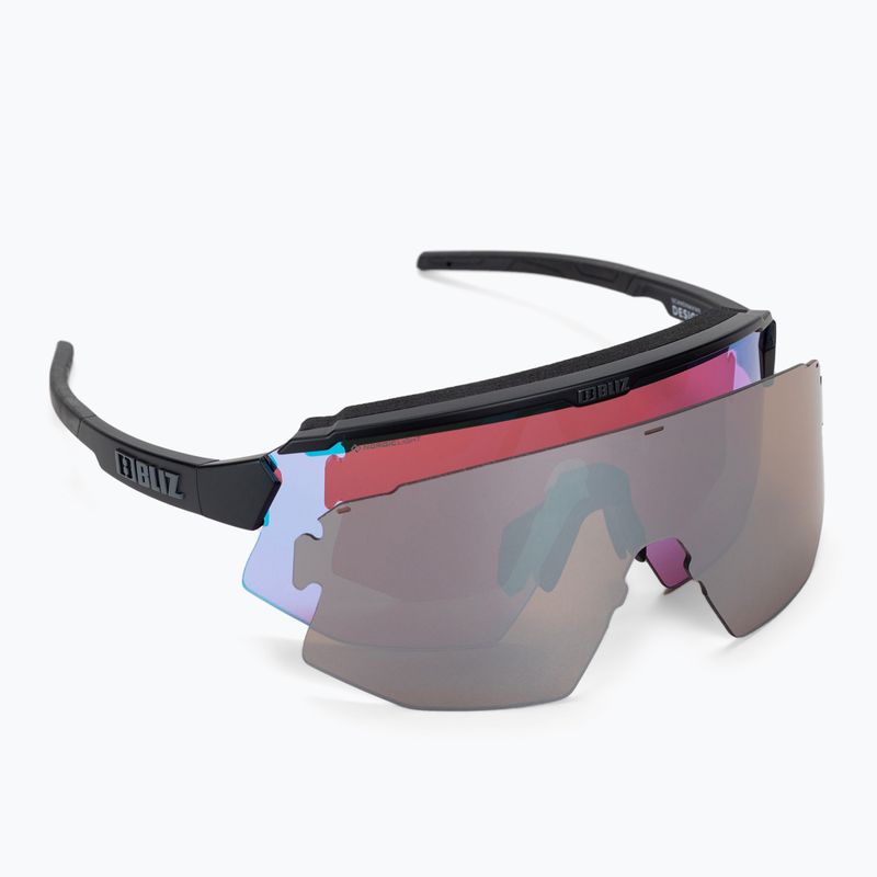 Bliz Breeze Nano Optics Nordic Light matt black/begonia/violet blue multi 52102-14N cycling glasses 5