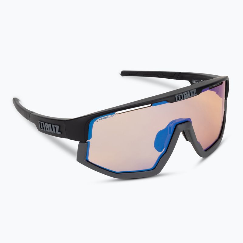 Bliz Vision Nano Optics Nordic Light S2 matt black/light coral/orange blue multi bike glasses 2