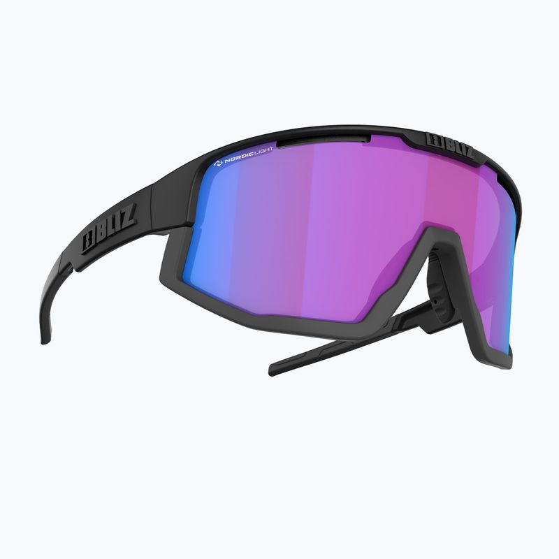 Bliz Fusion Nano Optics Nordic Light S2 matt black/begonia/violet blue multi cycling glasses 3