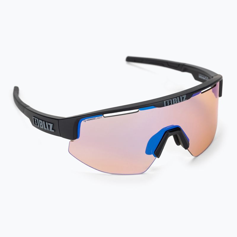 Bliz Matrix Nano Optics Nordic Light matt black/coral/orange blue multi 52104-13N cycling glasses