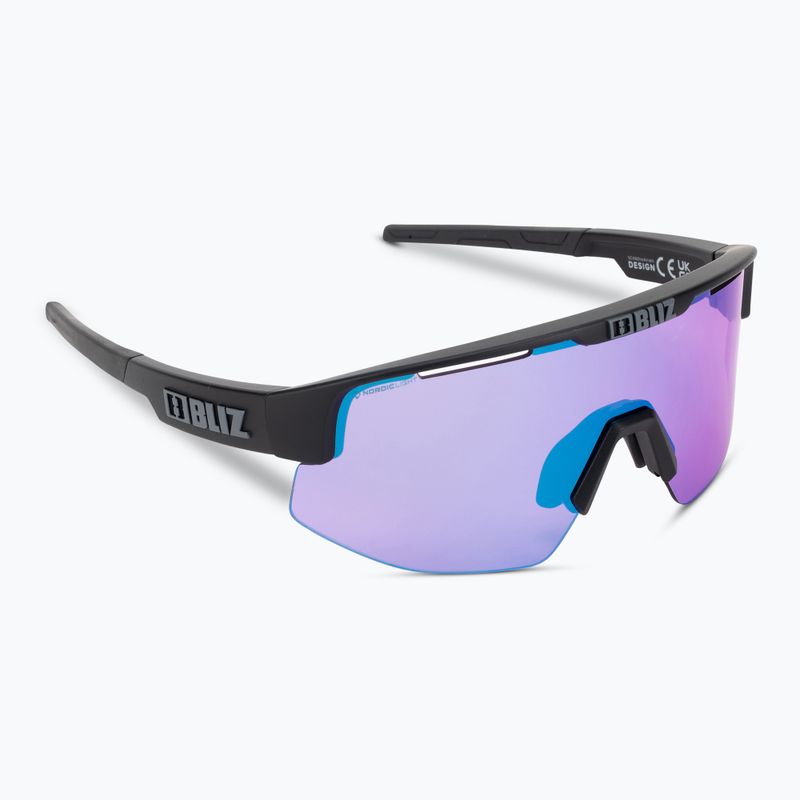 Bliz Matrix Small Nano Optics Nordic Light S2 bicycle glasses matt black/begonia/violet blue multi