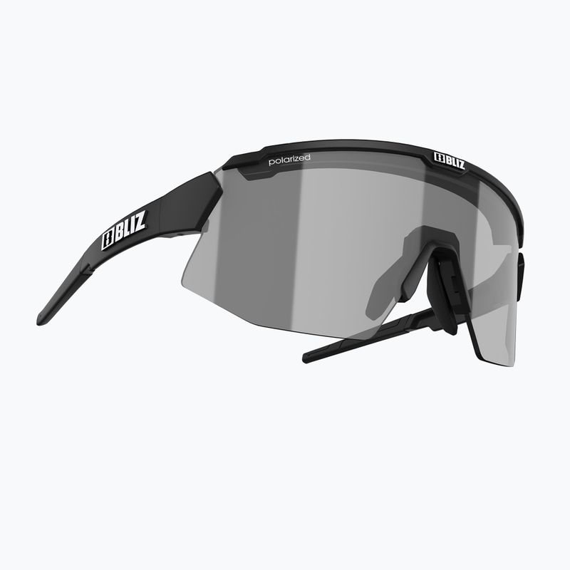 Bliz Breeze Polarized S3+S2 matt black/brown silver mirror/basic orange cycling glasses 3