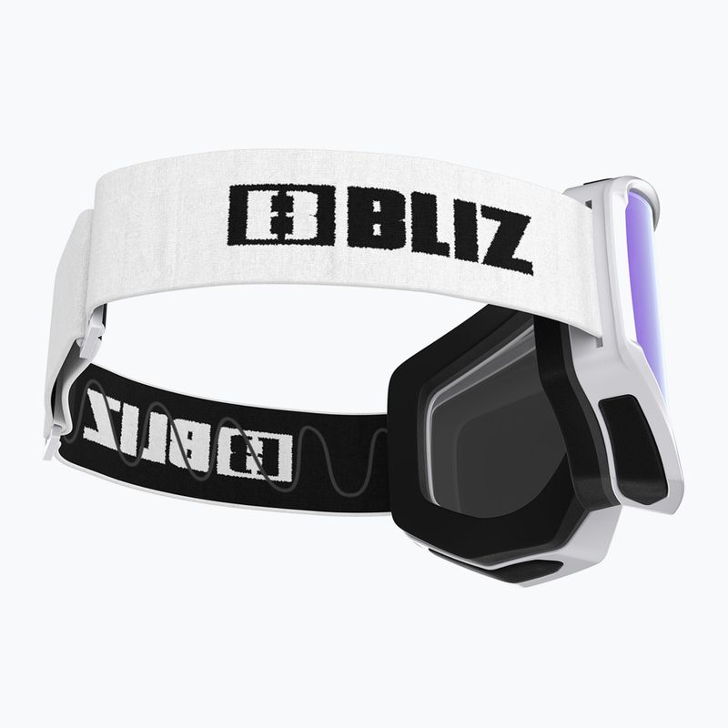 Bliz Spark white/smoke&blue ski goggles 5