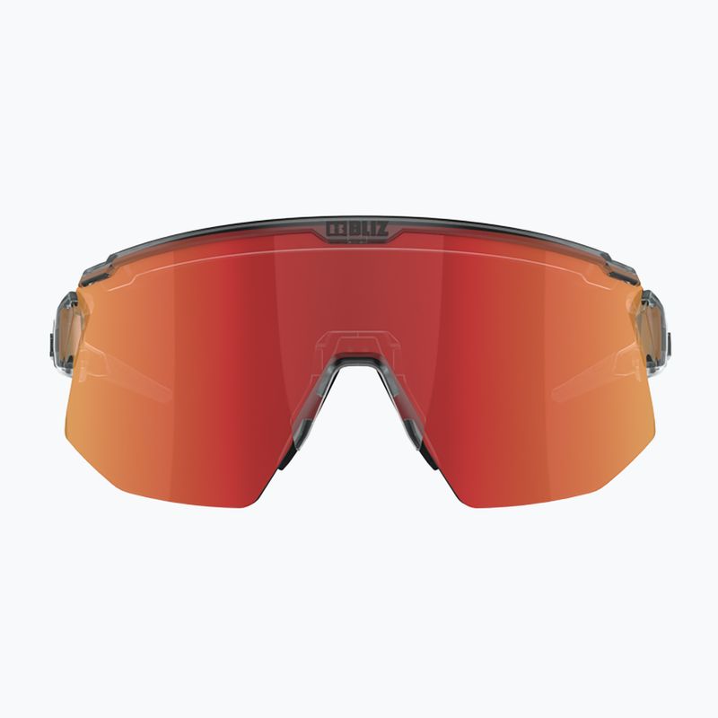 Bliz Breeze S3+S2 transparent dark grey/brown red multi/orange cycling glasses 5