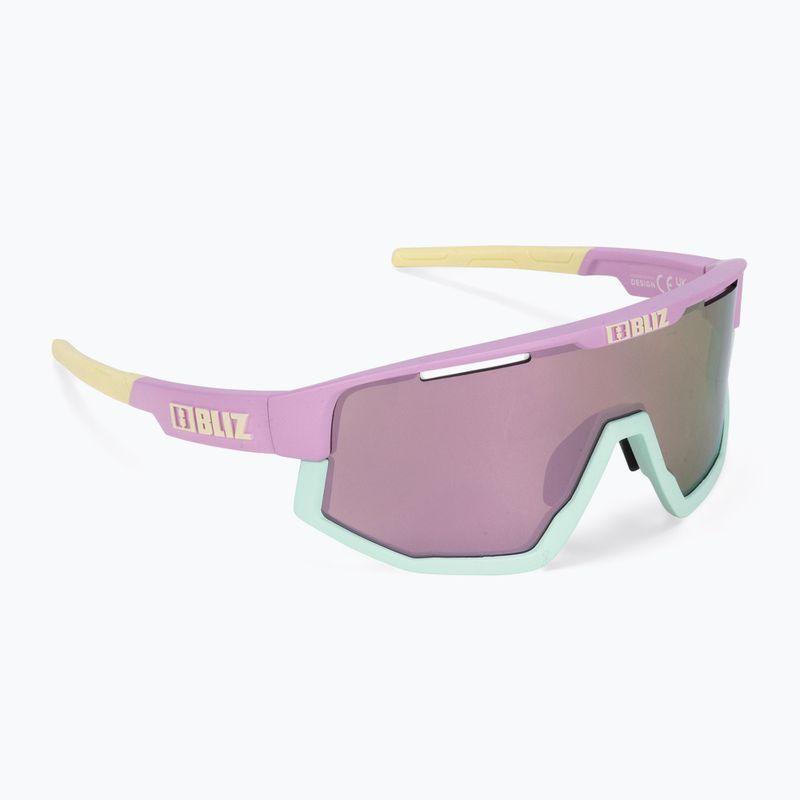 Sunglasses Bliz Fusion matt pastel purple yellow logo/brown pink multi 2