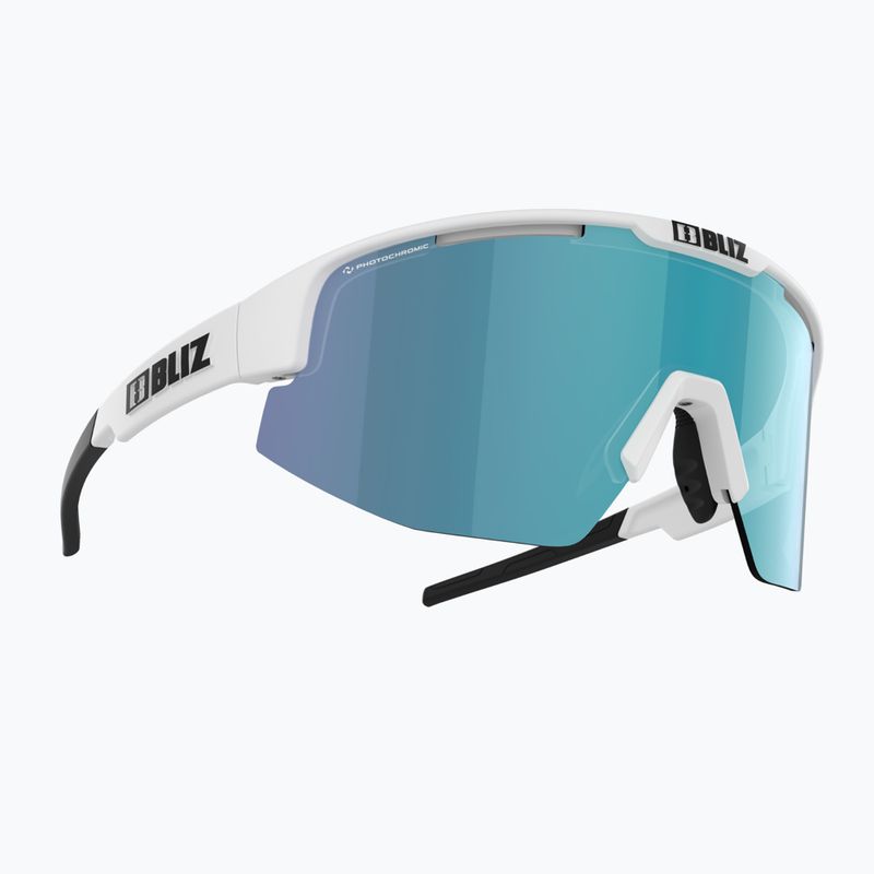 Bliz Matrix Nano Optics Photochromic S1-S3 matt white / brown blue multi 52304-03P cycling glasses 5