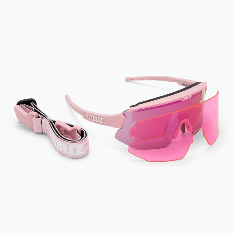Bliz Breeze Small matt powder pink/brown/rosegold multi sunglasses