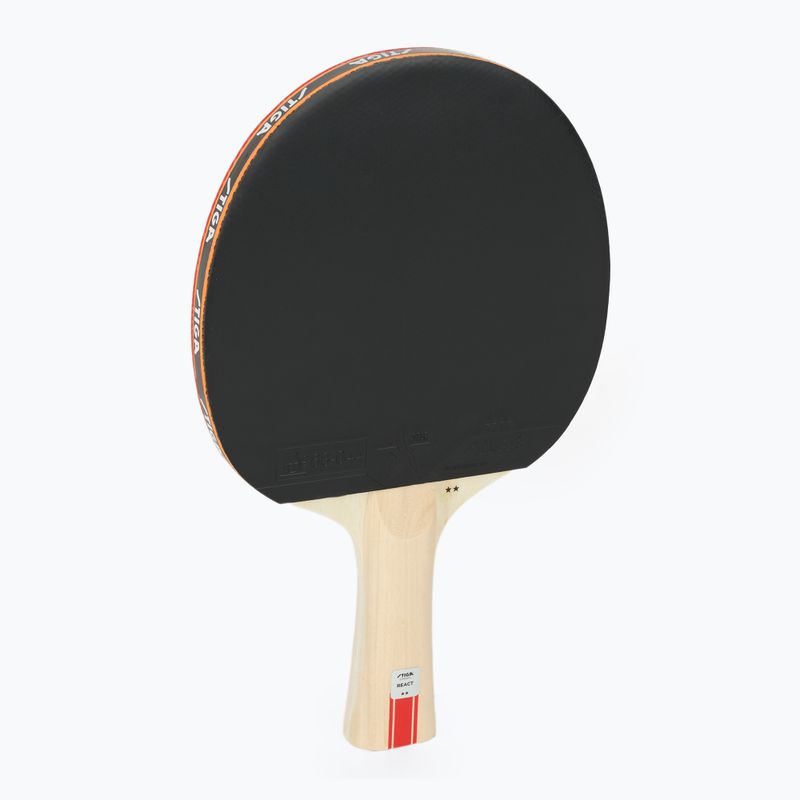 Table tennis racket STIGA React 2-Star black/red 7