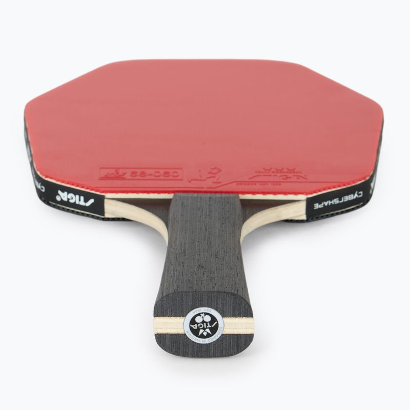 Table tennis racket STIGA Cybershape Future 3-Star black/red 2