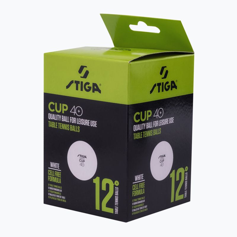 STIGA Cup table tennis balls 12 pcs white