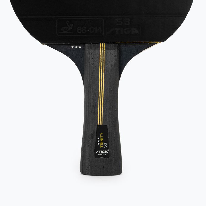 Table tennis racket STIGA Trinity V2 3-Star black/red 4