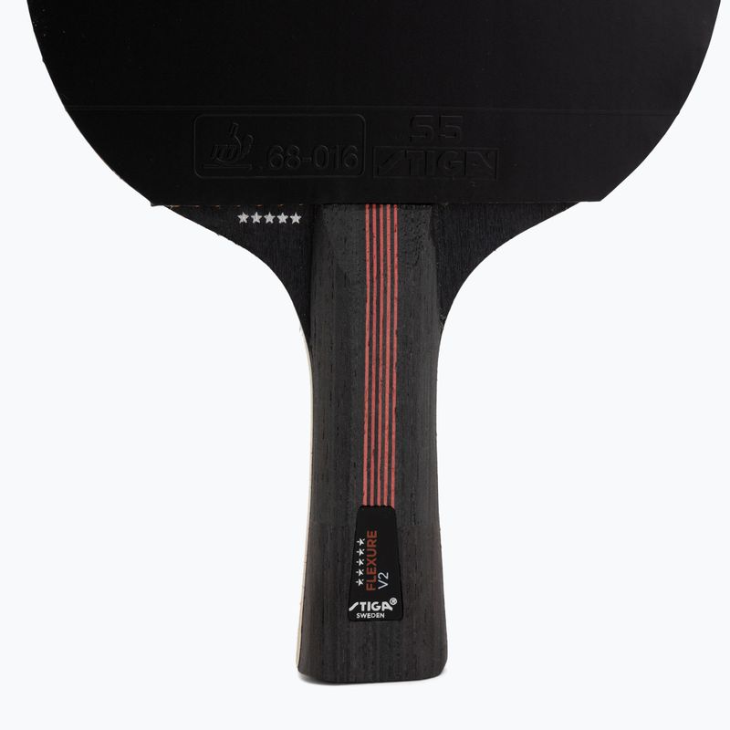 Table tennis racket STIGA Flexure V2 5-Star black/red 4