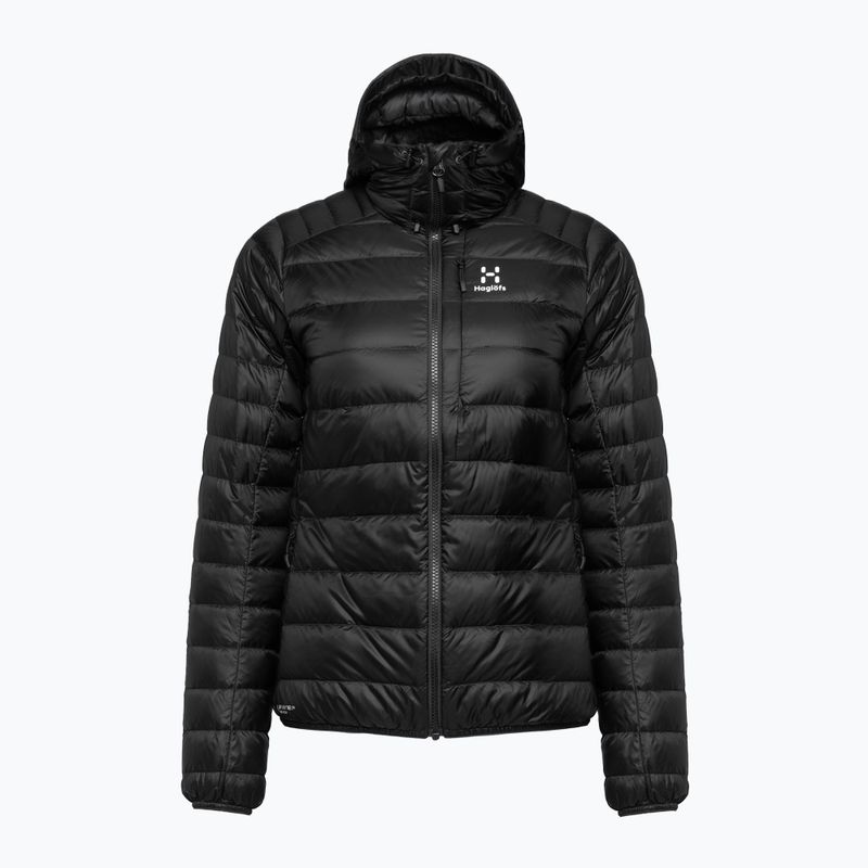 Women's down jacket Haglöfs Roc Down Hood black 6046832C5010