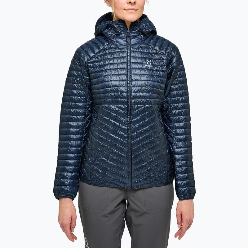 Women's down jacket Haglöfs L.I.M Mimic Hood navy blue 6049413N5010