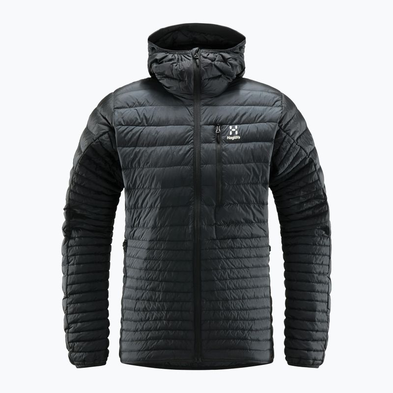 Men's down jacket Haglöfs Micro Nordic Down Hood black 6050472C5