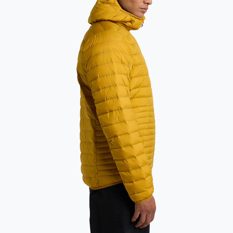 Men's down jacket Haglöfs Micro Nordic Down Hood yellow 6050474Q4015 2