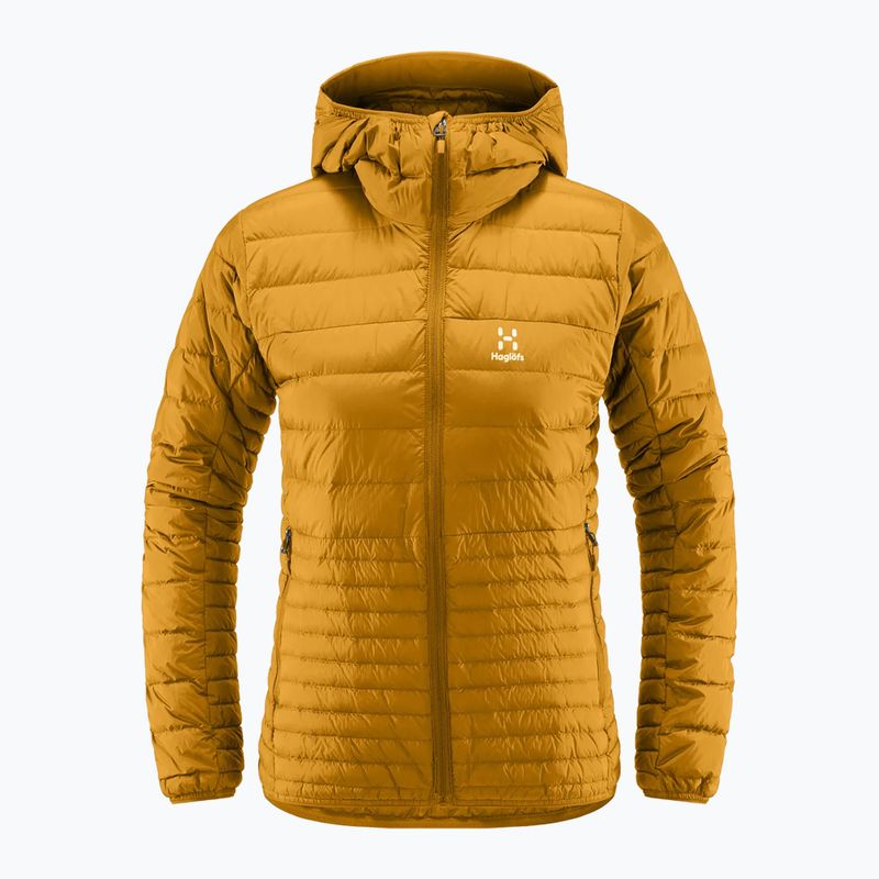 Women's down jacket Haglöfs Micro Nordic Down Hood yellow 6050484Q4010 5