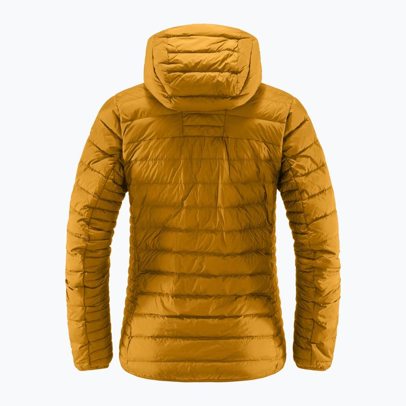 Women's down jacket Haglöfs Micro Nordic Down Hood yellow 6050484Q4010 6