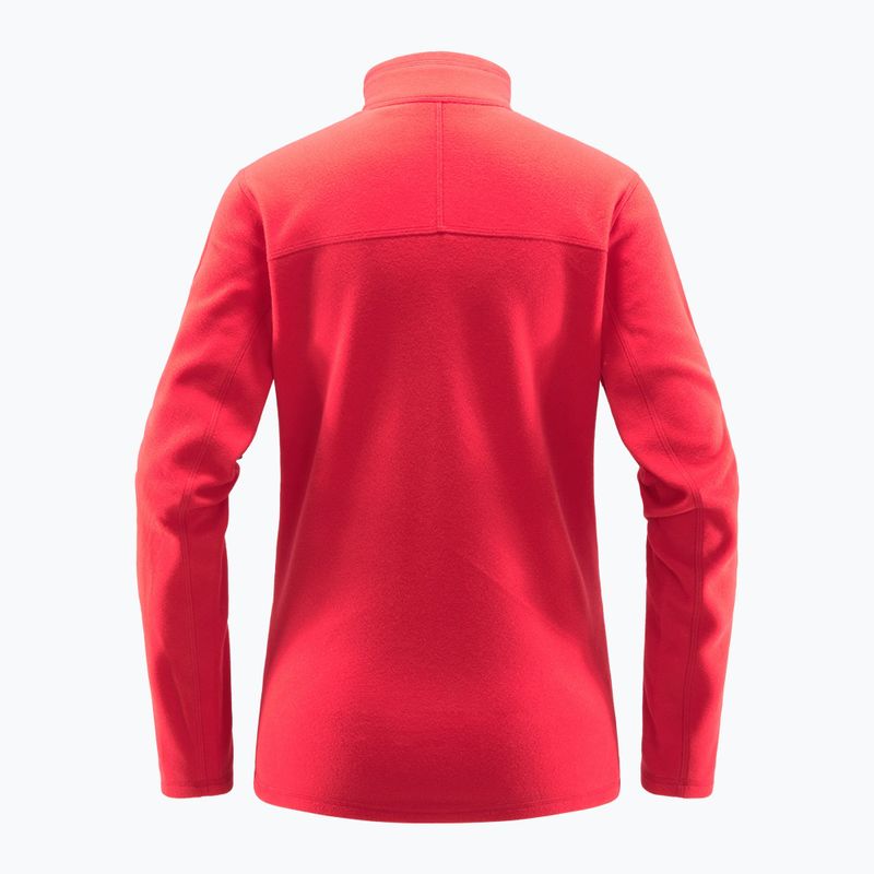 Women's Haglöfs Buteo Mid fleece sweatshirt red 6050744MM010 6