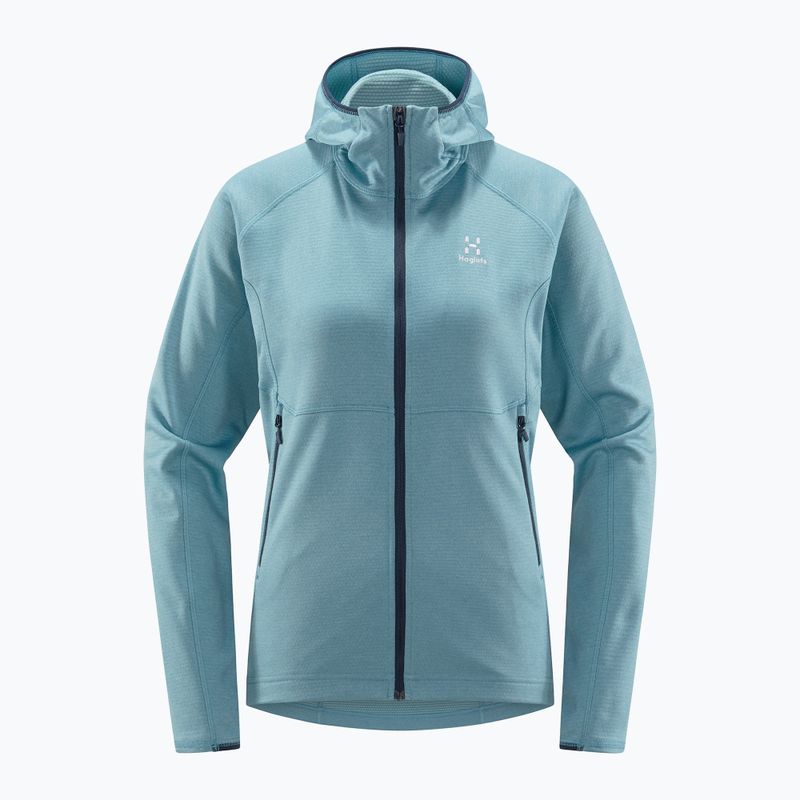 Women's trekking sweatshirt Haglöfs Skuta Hood blue 605072