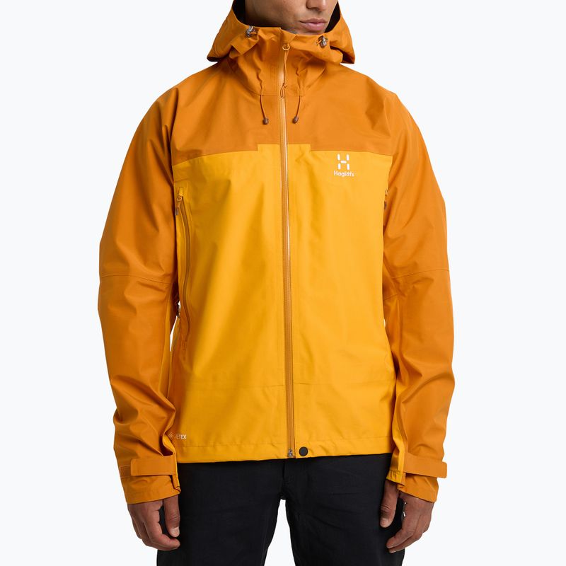 Men's Haglöfs ROC Flash GTX rain jacket yellow 606037