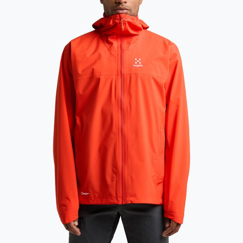 Men's Haglöfs Korp Proof rain jacket red 606132