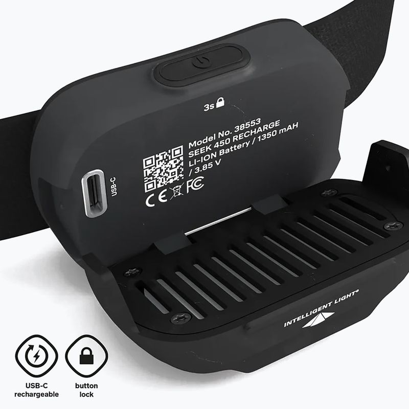 Head torch Silva Seek 600 Recharge Midnight black 6