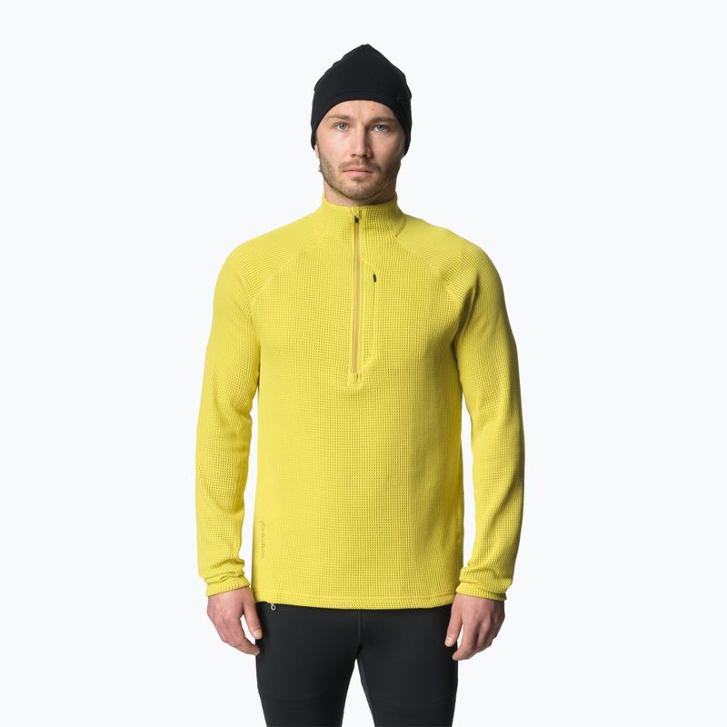 Men's sweatshirt Houdini Flow Half Zip be the light green