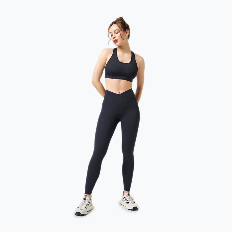 Casall Overlap High Waist women's training leggings black 22500 2