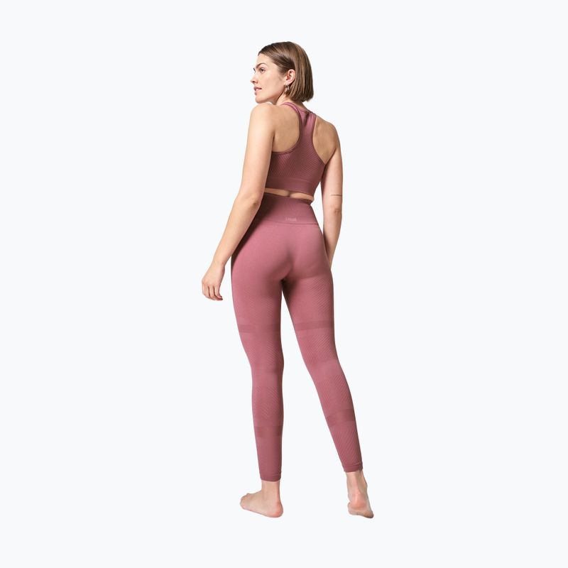 Women's workout leggings Casall Essential Block Seamless High Waist pink 21514 3