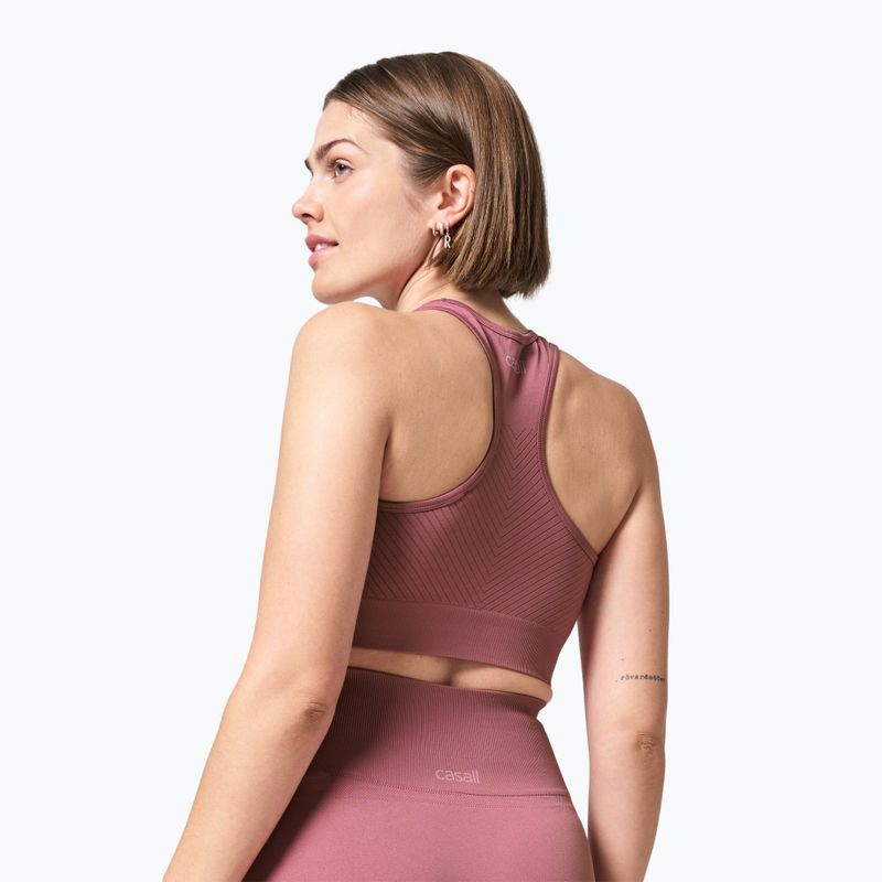 Casall Essential Block Seamless Sport women's training top pink 22114 2