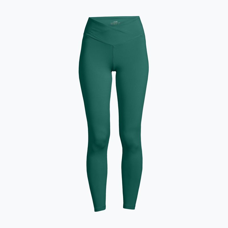 Women's training leggings Casall Overlap High Waist green 22500 5