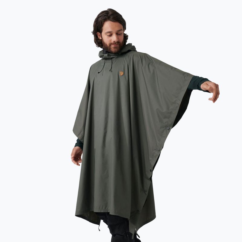 Rain cape Fjällräven Poncho dark olive