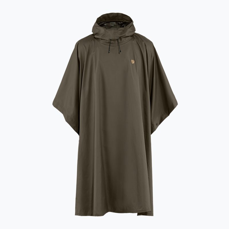 Rain cape Fjällräven Poncho dark olive 7