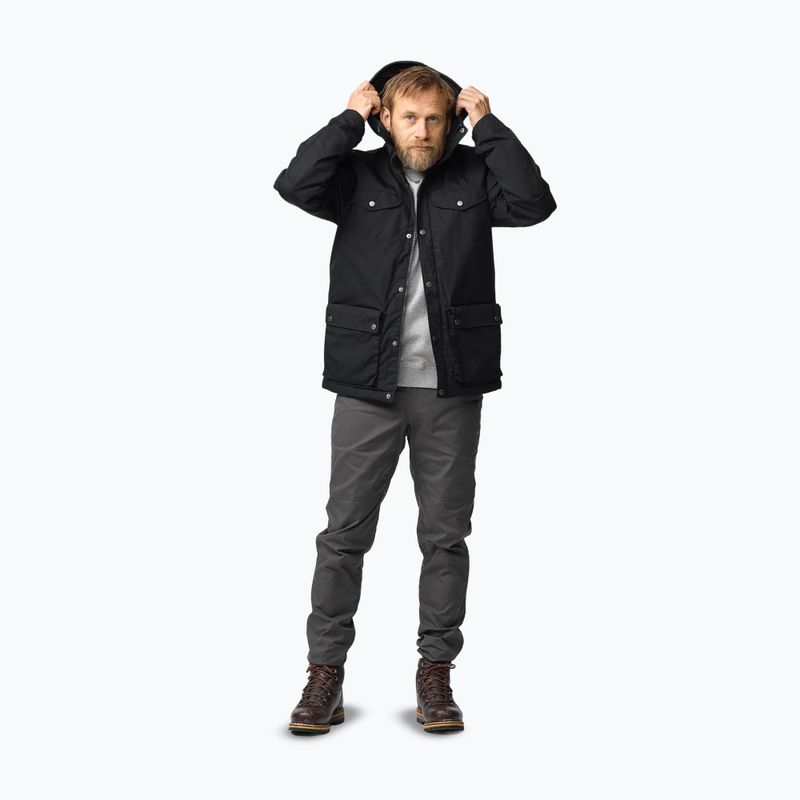 Men's wind jacket Fjällräven Greenland Winter black 2