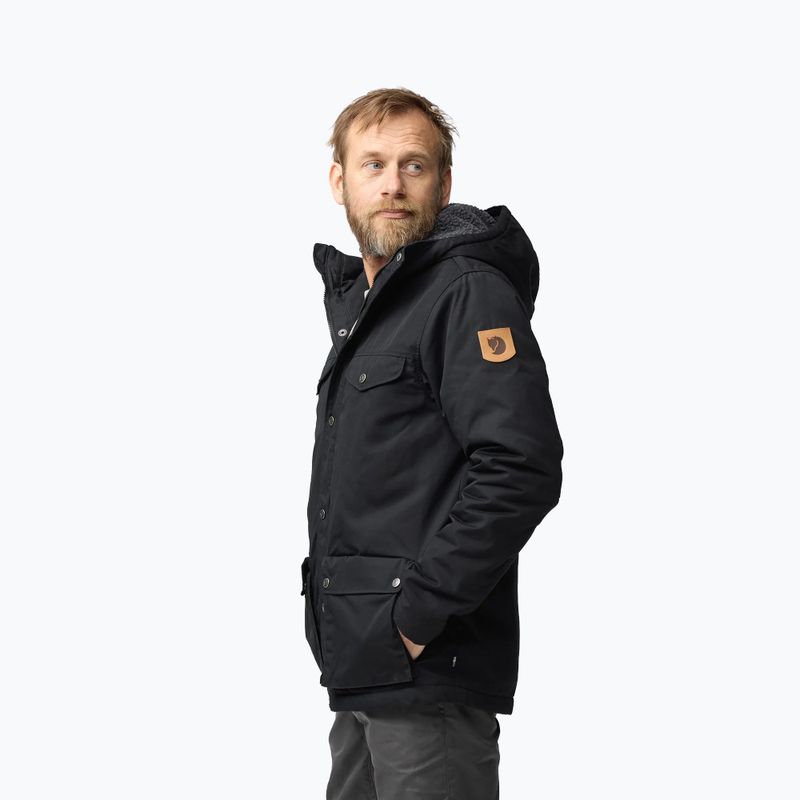 Men's wind jacket Fjällräven Greenland Winter black 4