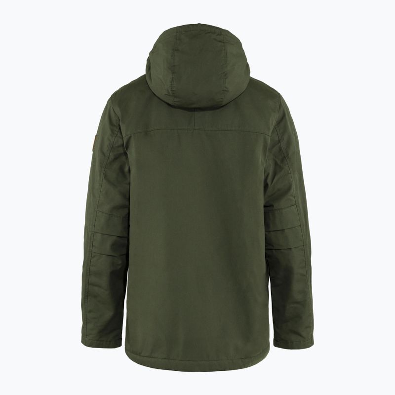 Men's wind jacket Fjällräven Greenland Winter deep forest 2