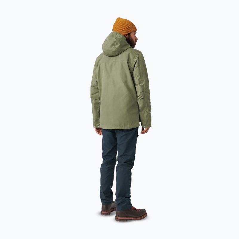 Men's wind jacket Fjällräven Greenland green 3