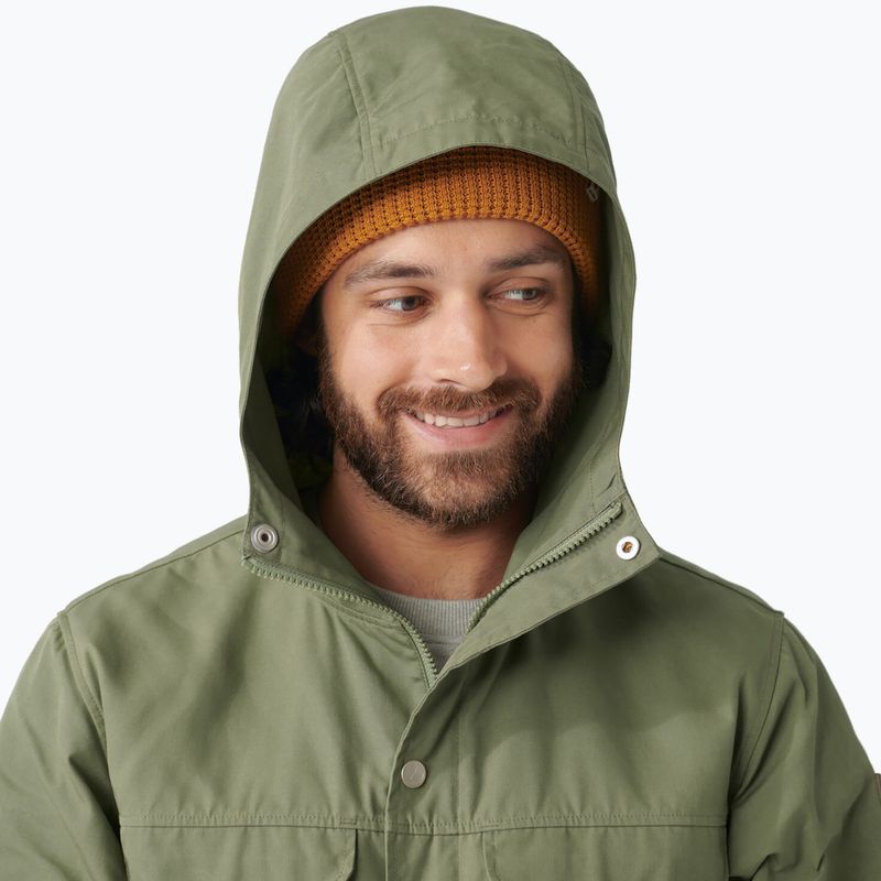 Men's wind jacket Fjällräven Greenland green 5