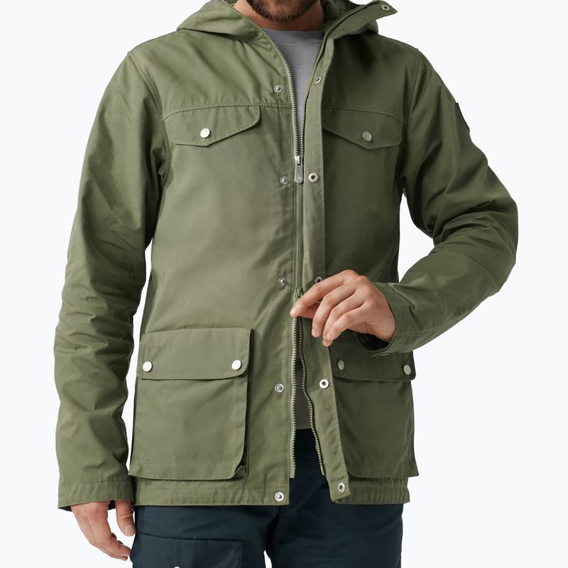 Men's wind jacket Fjällräven Greenland green 6
