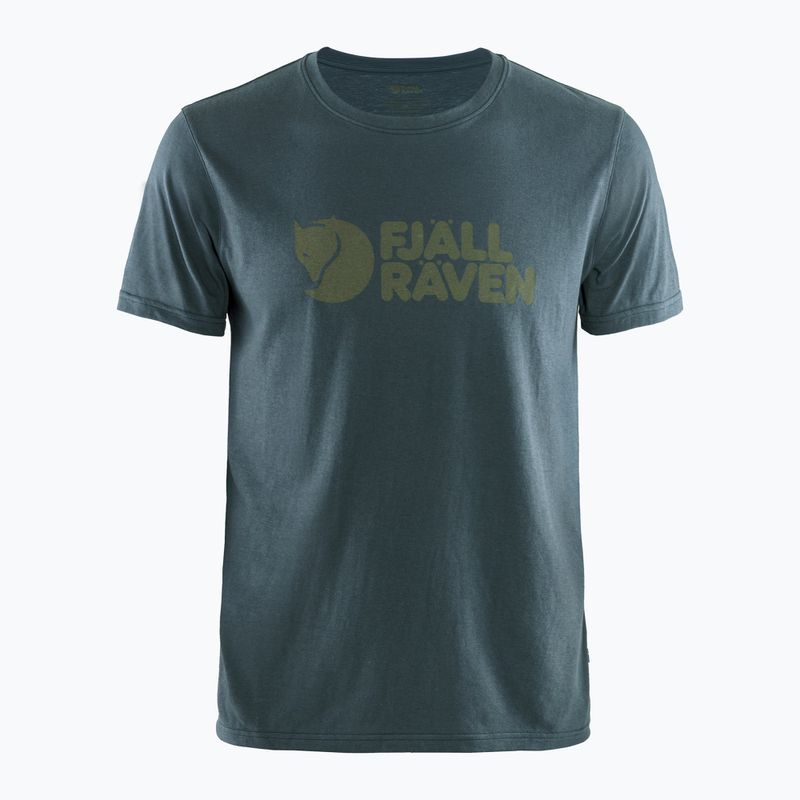 Men's trekking t-shirt Fjällräven Logo navy blue F87310