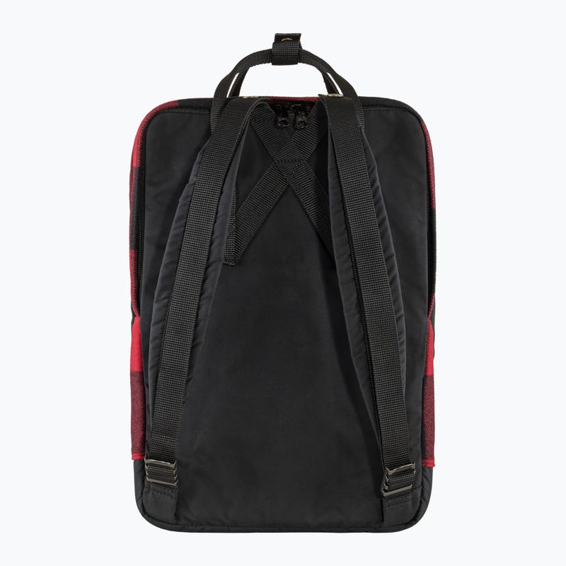 Fjällräven Kanken Re-Wool Laptop Backpack 15" red/black 2
