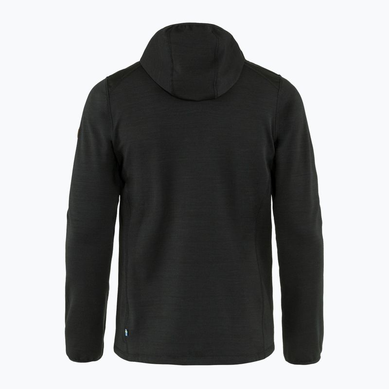 Men's trekking sweatshirt Fjällräven Keb Fleece Hoodie black F81878 8