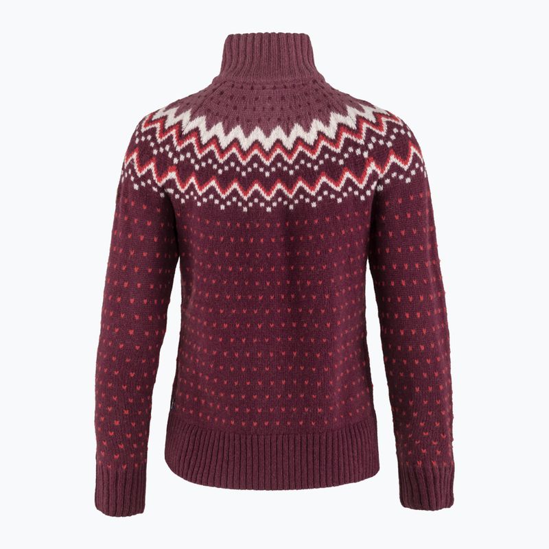 Fjällräven women's jumper Övik Knit Cardigan dark garnet 2