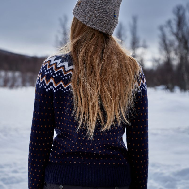 Fjällräven women's jumper Övik Knit Cardigan dark navy 11
