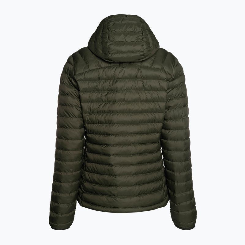 Women's down jacket Fjällräven Expedition Latt Hoodie green F86120 2