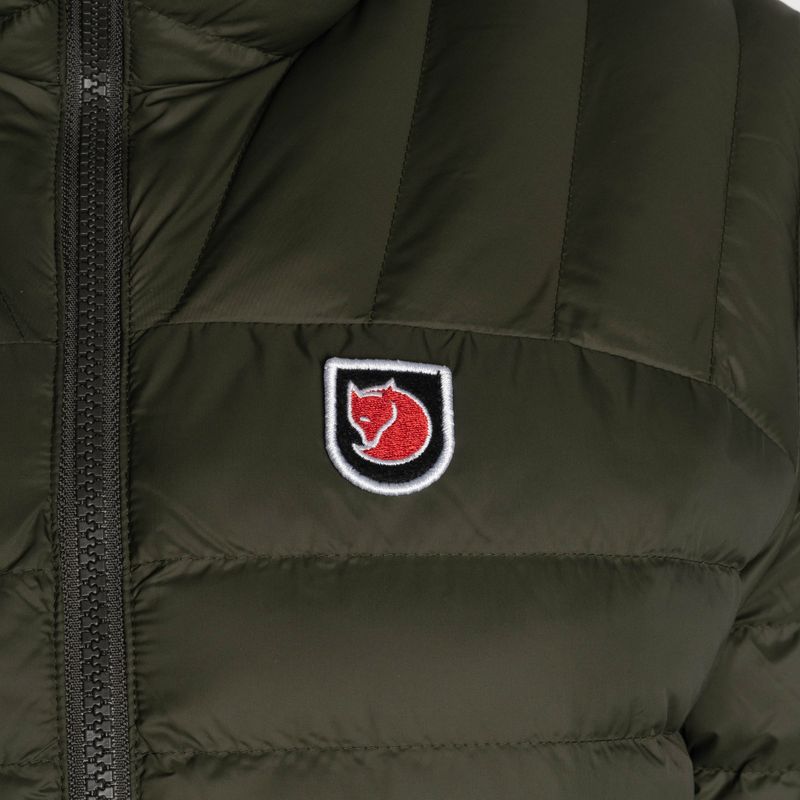 Women's down jacket Fjällräven Expedition Latt Hoodie green F86120 3