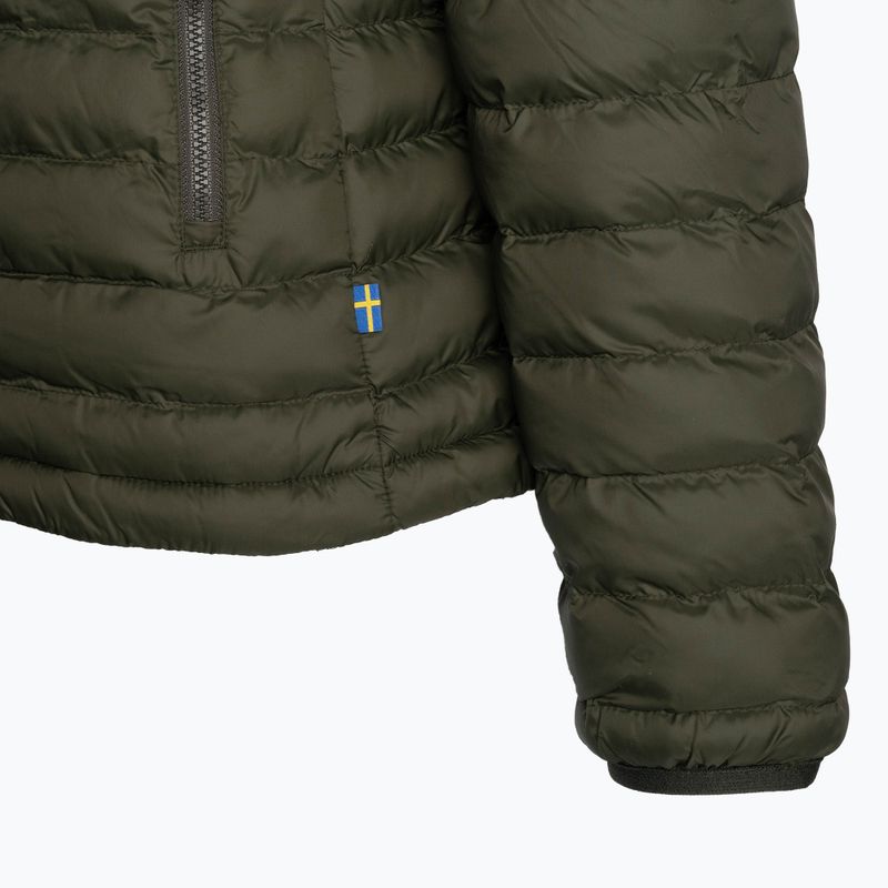 Women's down jacket Fjällräven Expedition Latt Hoodie green F86120 4